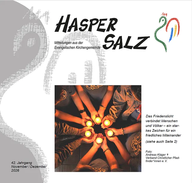 Titelseite des Gemeindebriefs "Hasper Salz" 