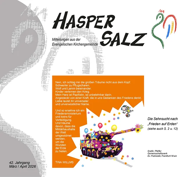 Titelseite des Gemeindebriefs "Hasper Salz" 