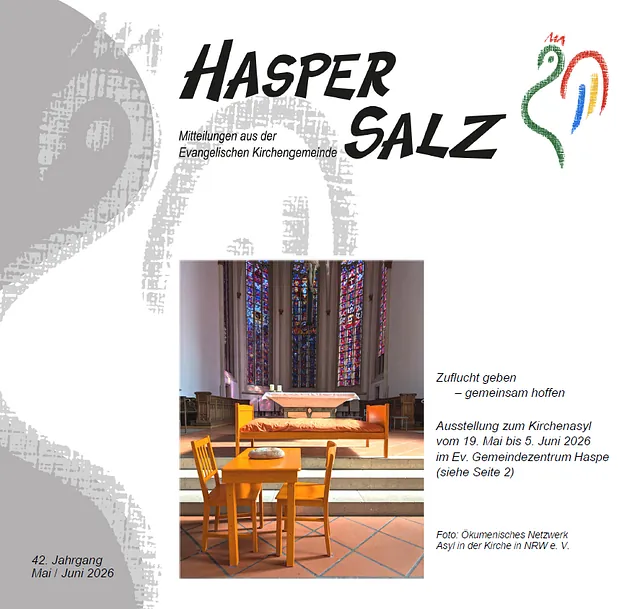 Titelseite des Gemeindebriefs "Hasper Salz" 